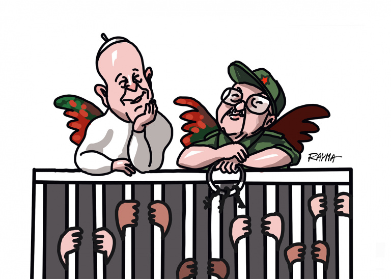 Editorial cartoon by Rayma Suprani